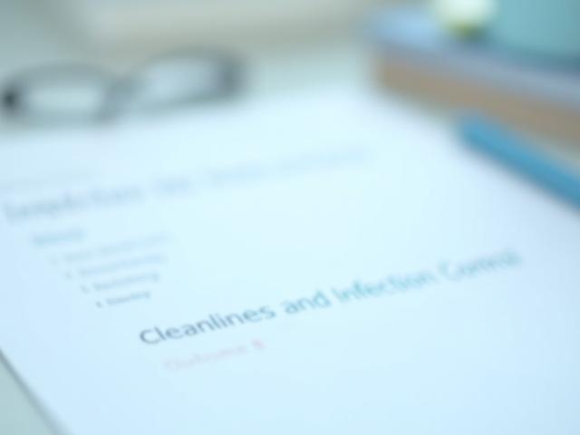 CQC inspection checklist graphic, highlighting cleanliness and infection control