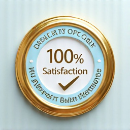 100% Satisfaction Guarantee badge, ensuring your deposit back.